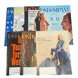 Fast Company Magazine 2024-2026 Bundle 7 Issues Tech AI Entrepreneur Money